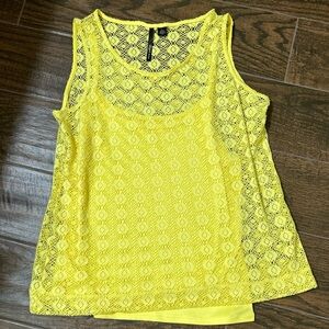 Skye’s the limit yellow blouse with undershirt